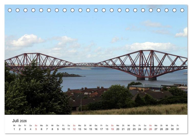 Produktbild: Schottlands Hauptstadt Edinburgh (Tischkalender 2026 DIN A5 quer), CALVENDO Monatskalender
