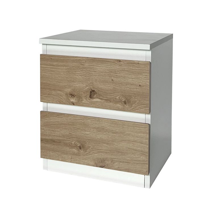 Produktbild: HTI-Living Kommode Thekla 2 Schubladen wei&szlig;-artisaneiche