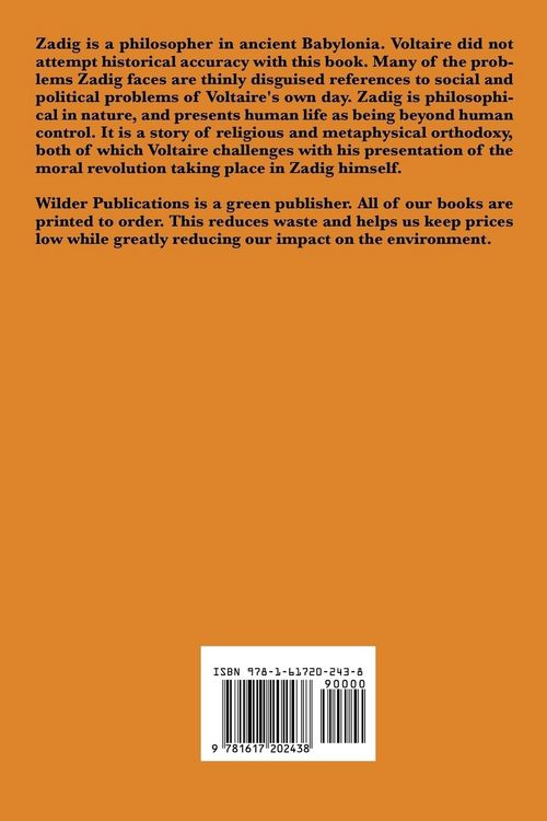 Produktbild: Zadig - A Philosophical Tale of Fate, Reason, and the Search for Happiness