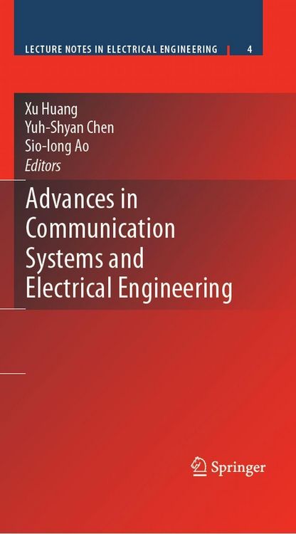 Produktbild: Advances in Communication Systems and Electrical Engineering