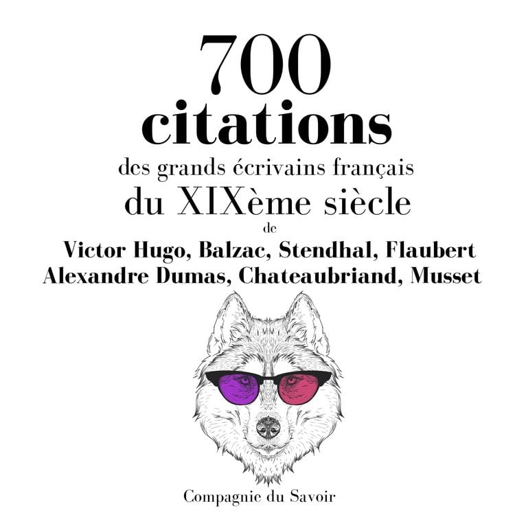Produktbild: 700 citations des grands &eacute;crivains fran&ccedil;ais du XIX&egrave;me si&egrave;cle
