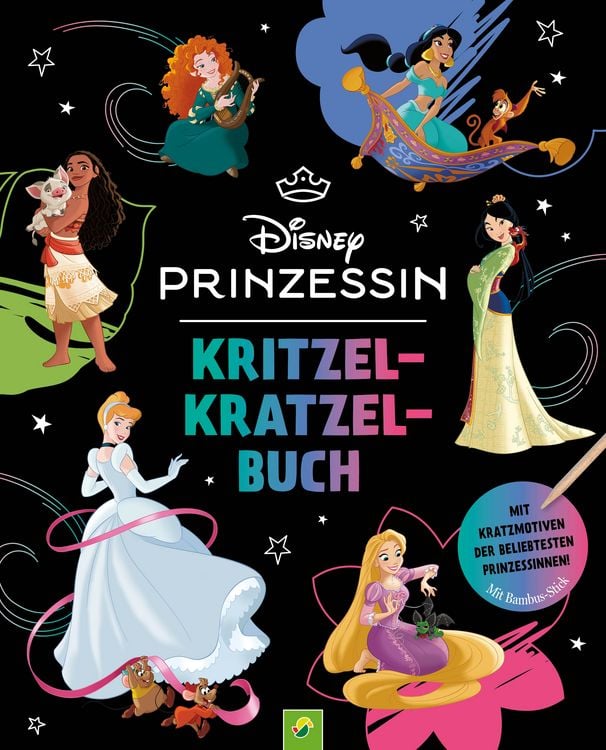 Produktbild: Disney Prinzessinnen Kritzel-Kratzel-Buch