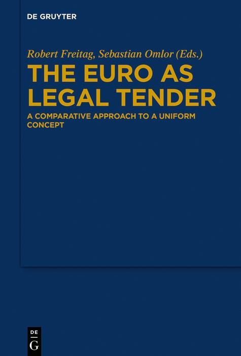 Produktbild: The Euro as Legal Tender