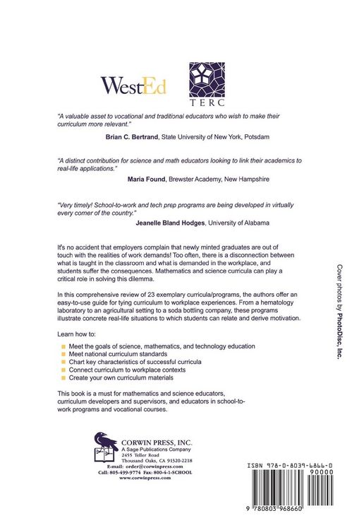 Produktbild: Connecting Mathematics and Science to Workplace Contexts