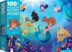 Produktbild: 100-Piece Children's Glittery Jigsaw: Mermaid Paradise