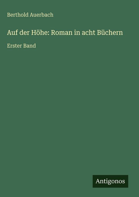 Produktbild: Auf der H&ouml;he: Roman in acht B&uuml;chern