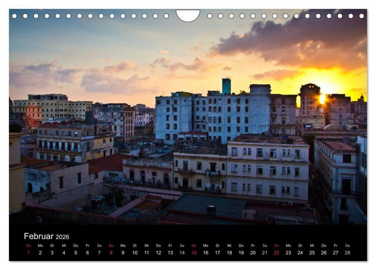 Produktbild: Kuba - Die Stra&szlig;en Havannas (Wandkalender 2026 DIN A4 quer), CALVENDO Monatskalender