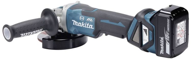 Produktbild: Makita DGA519RTJ Akku-Winkelschleifer 125 mm inkl. 2. Akku, inkl. Ladeger&auml;t 18 V 5 Ah