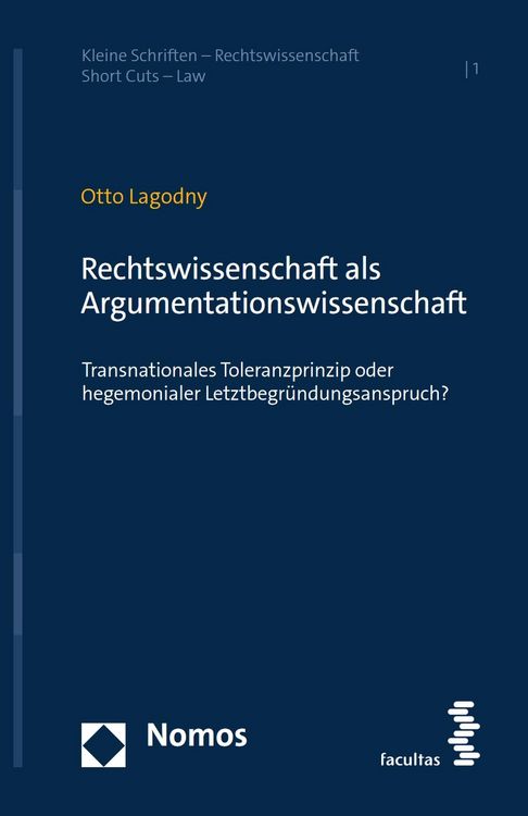 Produktbild: Rechtswissenschaft als Argumentationswissenschaft