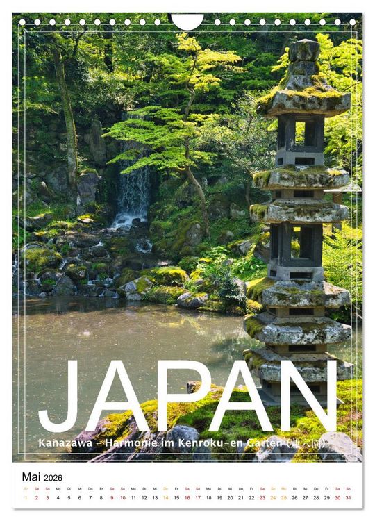 Produktbild: Japan PosterArt 2024 (Wandkalender 2026 DIN A4 hoch), CALVENDO Monatskalender
