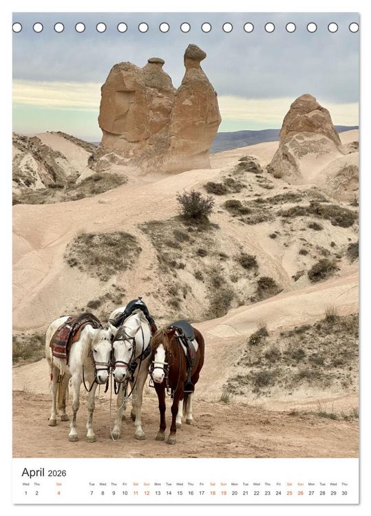 Produktbild: Cappadocia: Caves - Valleys - Balloons (Desk Calendar 2026 DIN A5 portrait), CALVENDO 12 Month DeskCalendar