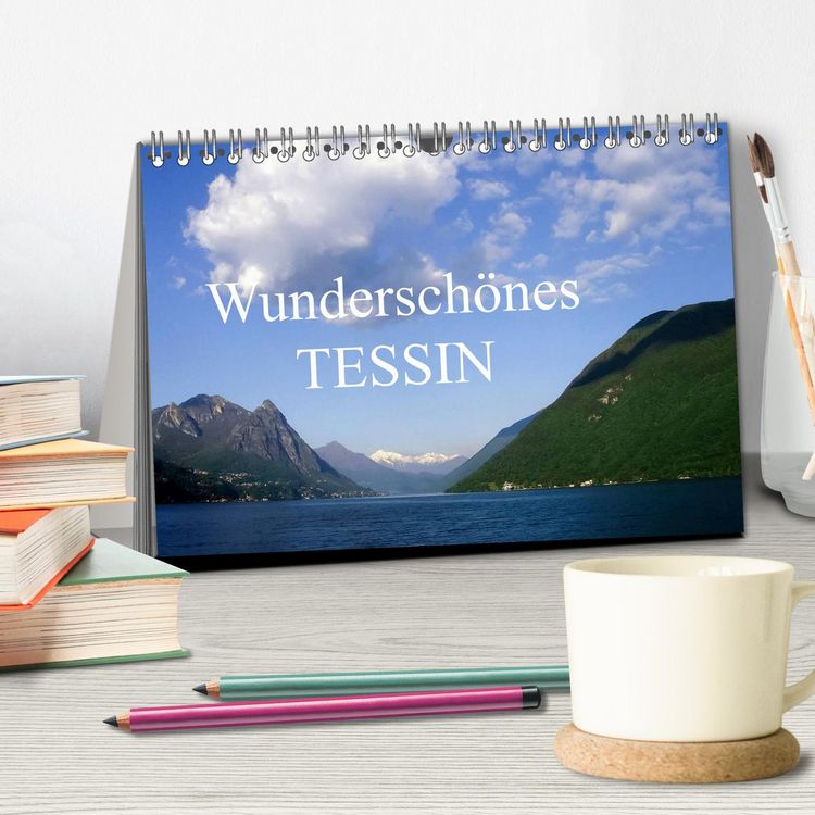 Produktbild: Wundersch&ouml;nes Tessin (Tischkalender 2026 DIN A5 quer), CALVENDO Monatskalender