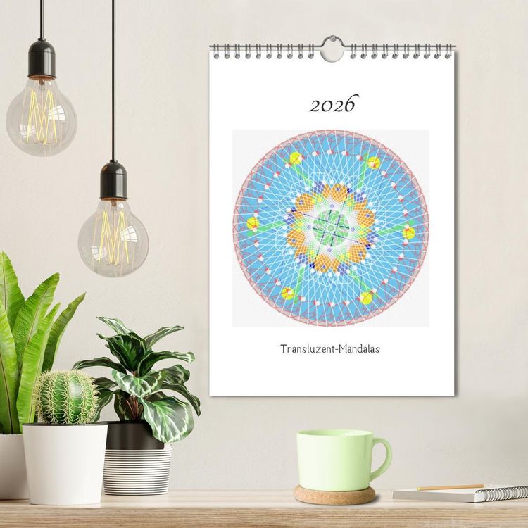 Produktbild: Transluzent-Mandalas (Wandkalender 2026 DIN A4 hoch), CALVENDO Monatskalender