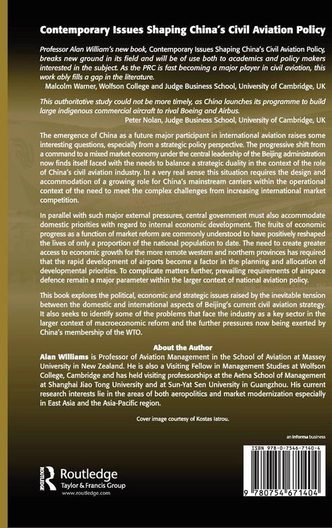 Produktbild: Contemporary Issues Shaping China's Civil Aviation Policy