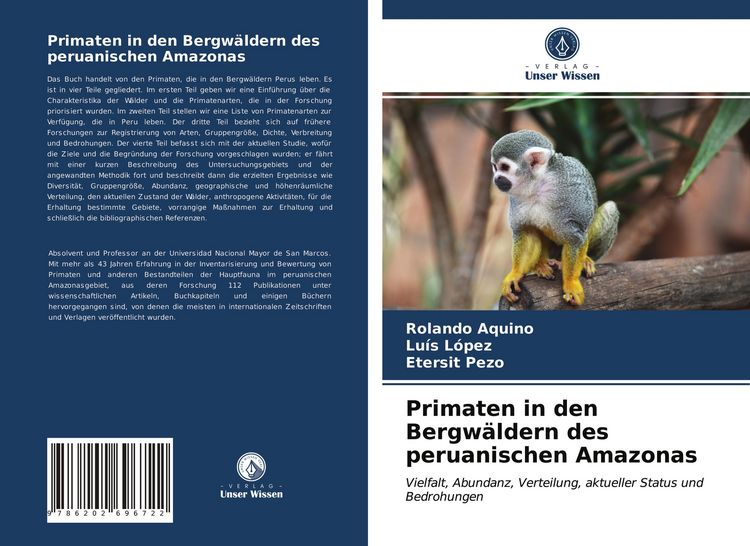 Produktbild: Primaten in den Bergw&auml;ldern des peruanischen Amazonas