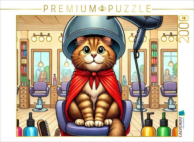 Produktbild: CALVENDO Puzzle Katzen-Glamour | 2000 Teile Lege-Gr&ouml;&szlig;e 90x67cm Foto-Puzzle f&uuml;r gl&uuml;ckliche Stunden