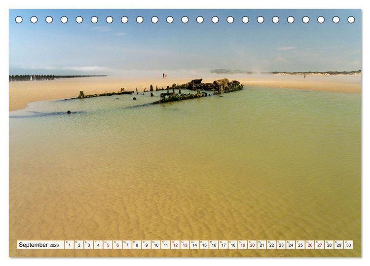 Produktbild: Frankreich - Calais und die Opalk&uuml;ste (Tischkalender 2026 DIN A5 quer), CALVENDO Monatskalender