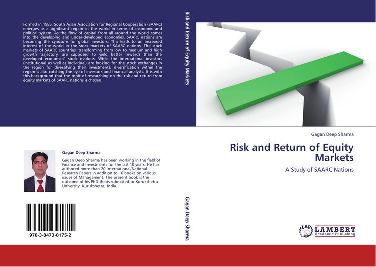 Produktbild: Sharma, G: Risk and Return of Equity Markets