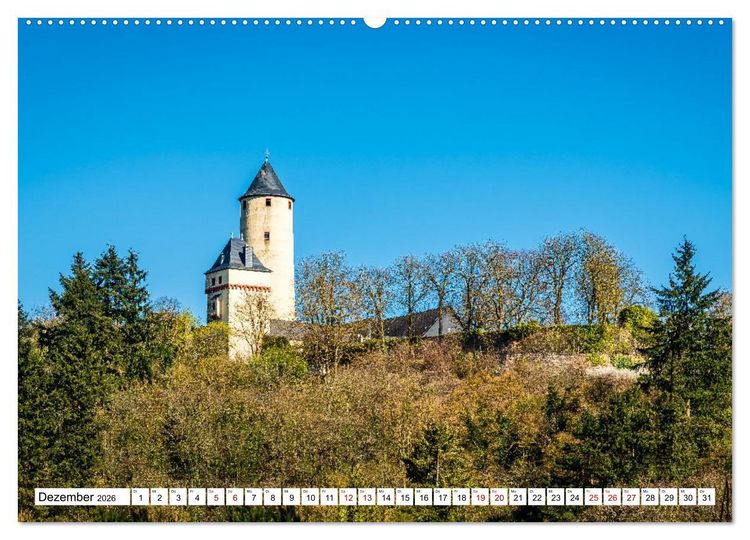 Produktbild: Burgen des Hunsr&uuml;cks (Wandkalender 2026 DIN A2 quer), CALVENDO Monatskalender