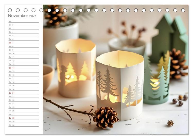 Produktbild: Papiertr&auml;ume - Die kreative Welt der Papierkunst (Tischkalender 2027 DIN A5 quer), CALVENDO Monatskalender