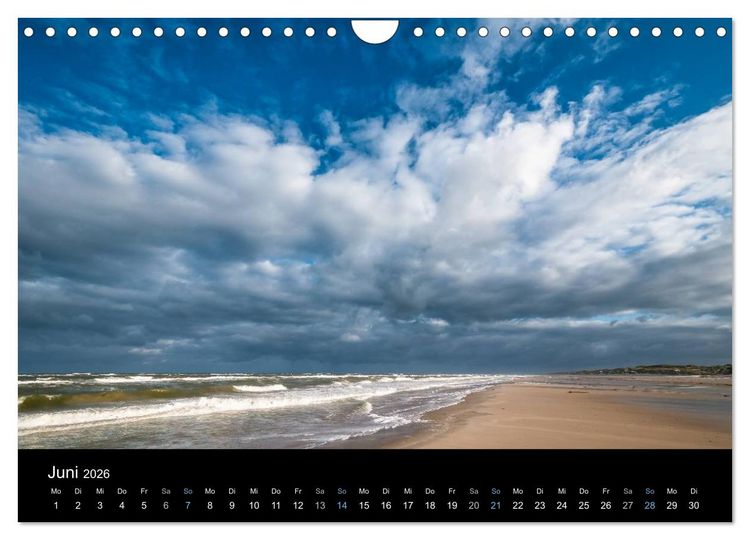 Produktbild: Wolken &uuml;ber D&auml;nemark (Wandkalender 2026 DIN A4 quer), CALVENDO Monatskalender