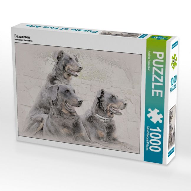 Produktbild: CALVENDO Puzzle Beauceron | 1000 Teile Lege-Gr&ouml;&szlig;e 64x48cm Foto-Puzzle f&uuml;r gl&uuml;ckliche Stunden