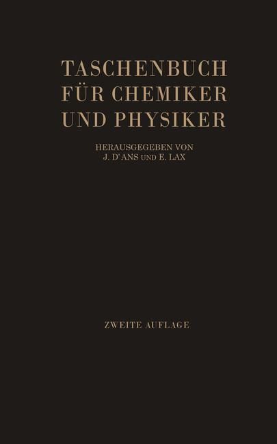Produktbild: Taschenbuch f&uuml;r Chemiker und Physiker