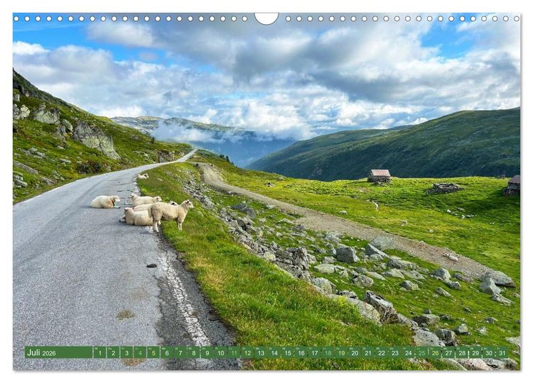 Produktbild: Erlebe mit mir das wilde Norwegen (Wandkalender 2026 DIN A3 quer), CALVENDO Monatskalender