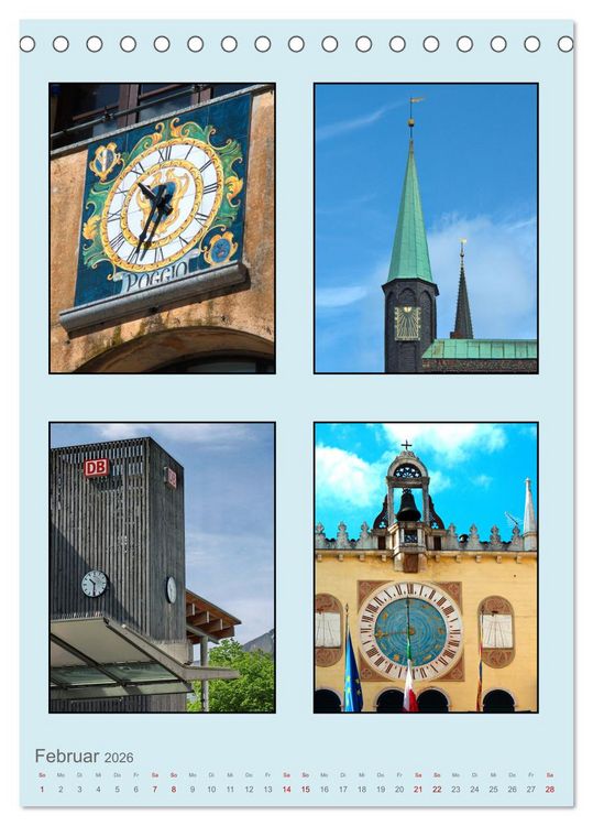 Produktbild: Uhr-Zeiten (Tischkalender 2026 DIN A5 hoch), CALVENDO Monatskalender