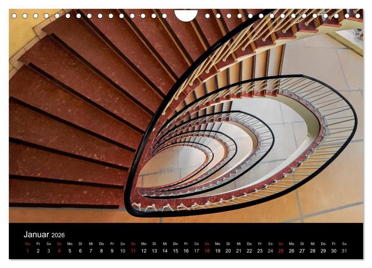 Produktbild: Faszination Treppen (Wandkalender 2026 DIN A4 quer), CALVENDO Monatskalender