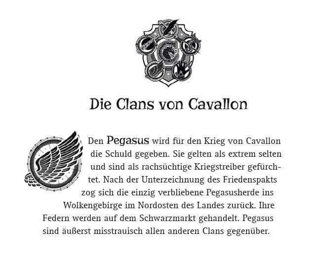 Produktbild: Clans von Cavallon (1). Der Zorn des Pegasus