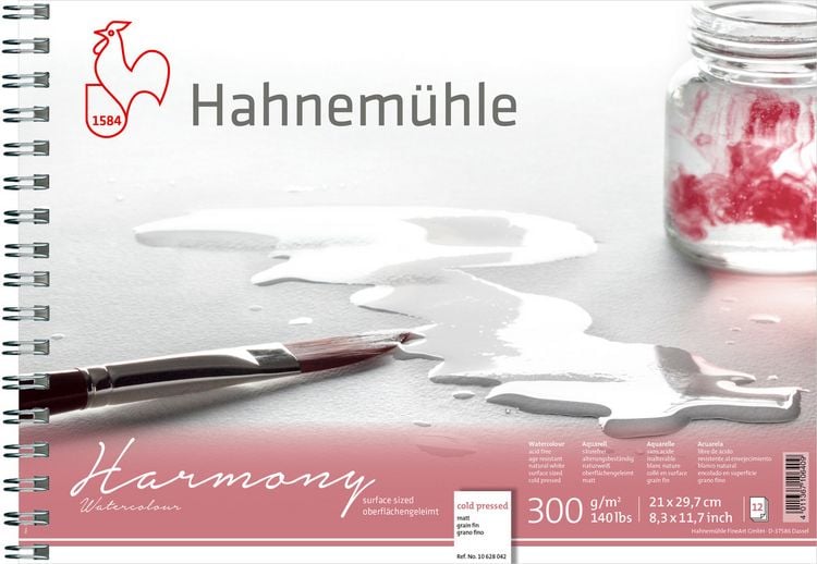 Produktbild: Hahnem&uuml;hle Papier Harmony Watercolour, DIN A 4, 300 g/m&sup2;