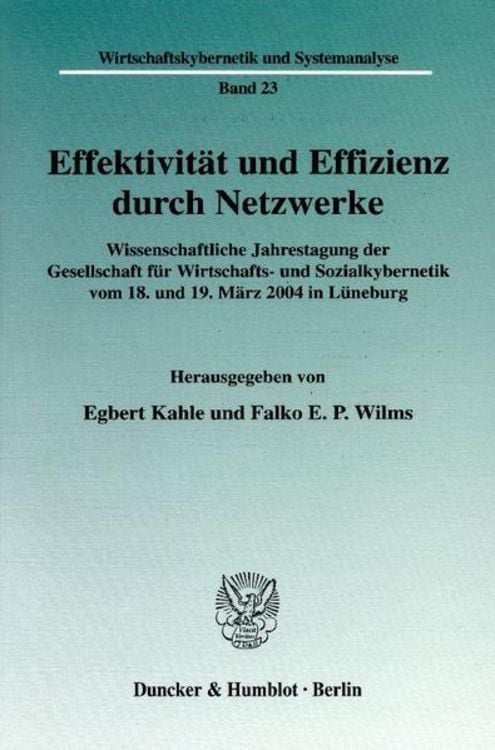 Produktbild: Effektivit&auml;t und Effizienz durch Netzwerke.