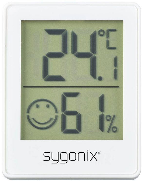 Produktbild: Sygonix Thermo-/Hygrometer Wei&szlig; SY-5267052