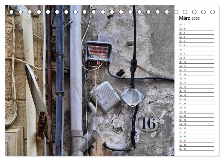 Produktbild: Unter Strom - Elektroinstallationen der besonderen Art (Tischkalender 2026 DIN A5 quer), CALVENDO Monatskalender