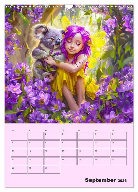 Produktbild: Elfenkinder der Natur - Niedlicher Termin-Planer f&uuml;r das Jahr (Wandkalender 2026 DIN A3 hoch), CALVENDO Monatskalender