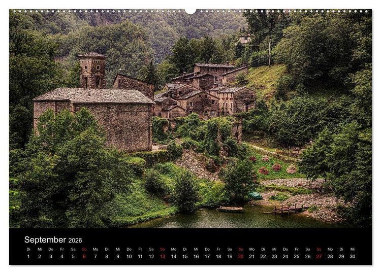 Produktbild: Bella Italia &ndash; Impressionen aus der Toskana und Ligurien (Wandkalender 2026 DIN A2 quer), CALVENDO Monatskalender