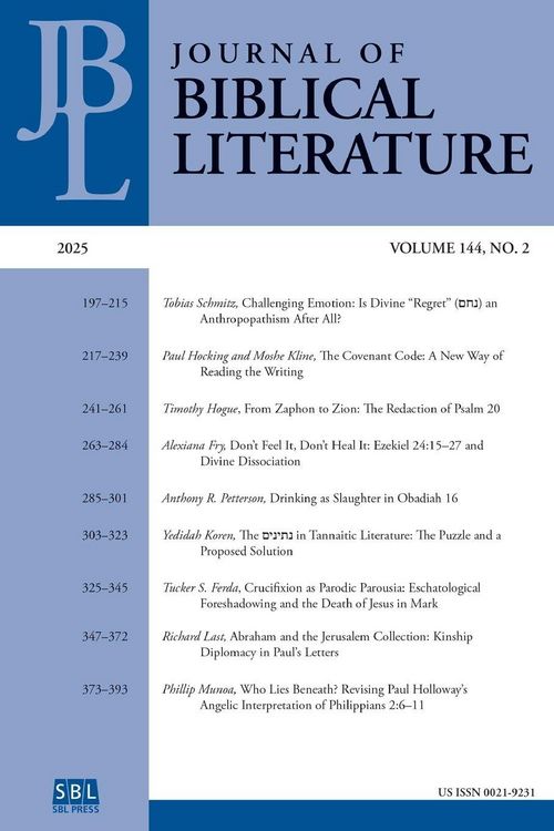 Produktbild: Journal of Biblical Literature 144.2 (2025)