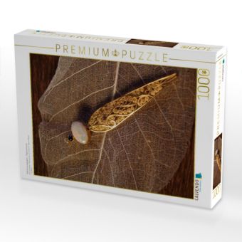 Produktbild: CALVENDO Puzzle Gold ist unverg&auml;nglich ... Filigranschmuck | 1000 Teile Lege-Gr&ouml;&szlig;e 64x48cm Foto-Puzzle f&uuml;r gl&uuml;ckliche Stunden