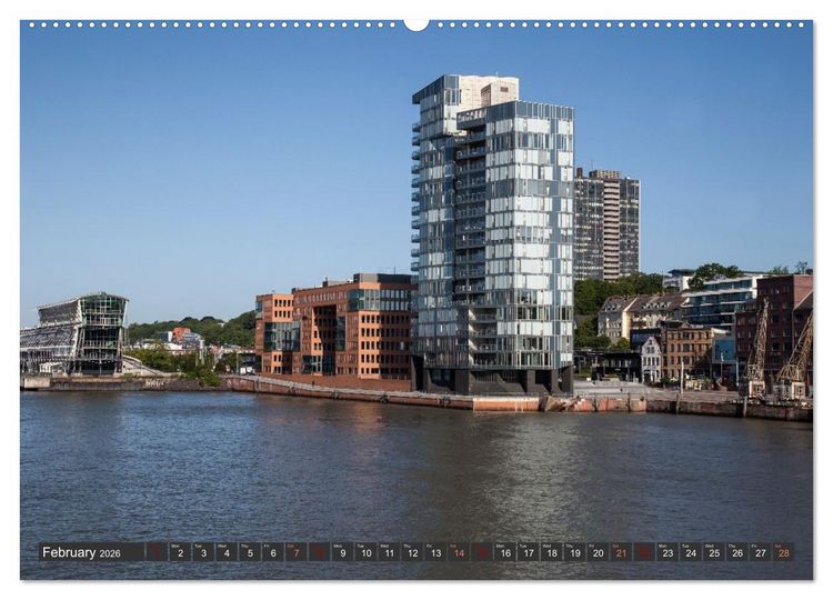 Produktbild: Hamburg.Discover northern Germany&rsquo;s cosmopolitan city (High Quality Premium Wall Calendar 2026 DIN A2 landscape),CALVENDO 12 Month Wall Calendar