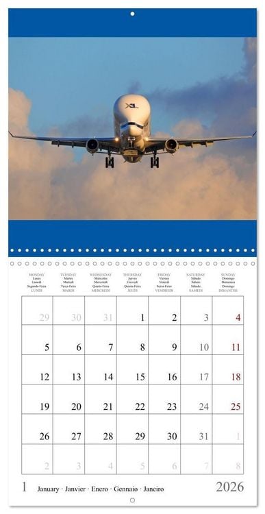 Produktbild: Gayde, F: Airplanes in the blue sky (Wall Calendar 2026 12 &times;