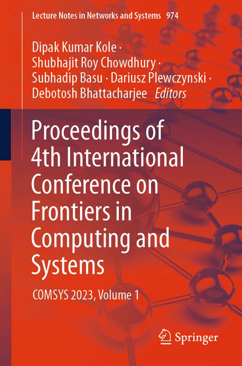 Produktbild: Proceedings of 4th International Conference on Frontiers in Computing and Systems