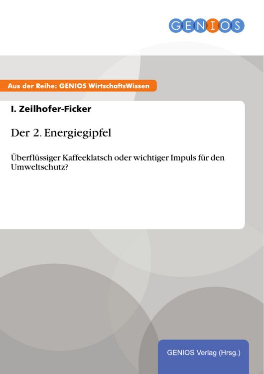 Produktbild: Der 2. Energiegipfel