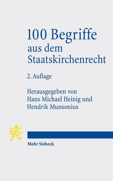 Produktbild: 100 Begriffe aus dem Staatskirchenrecht