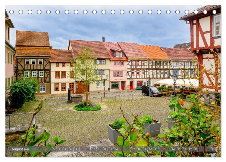 Produktbild: Ein Blick auf Treffurt (Tischkalender 2026 DIN A5 quer), CALVENDO Monatskalender