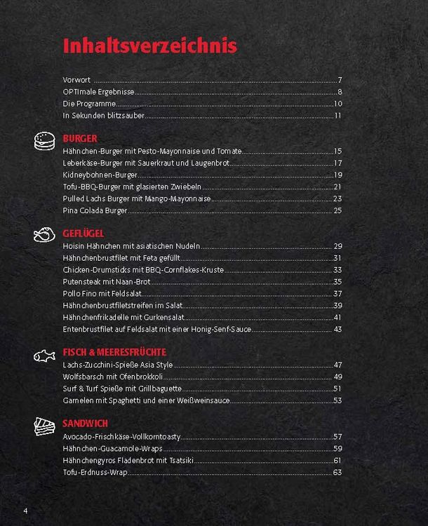 Produktbild: OPTImal Grillen - OPTIgrill Kochbuch Rezeptbuch