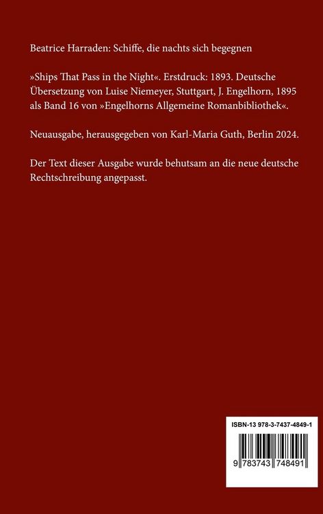 Produktbild: Schiffe, die nachts sich begegnen