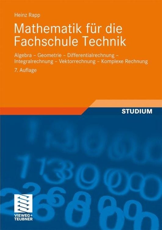 Bild vom Artikel Mathematik für die Fachschule Technik vom Autor Heinz Rapp
