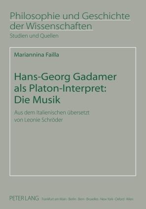 Produktbild: Hans-Georg Gadamer als Platon-Interpret: Die Musik