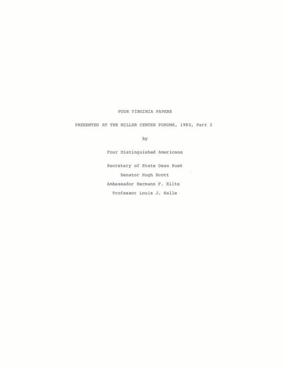 Produktbild: The Virginia Papers on the Presidency